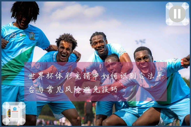 世界杯体彩竞猜中如何识别合法平台与常见风险避免技巧